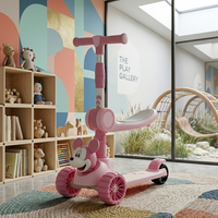 Foldable Kids Kick Scooter Three Wheel Outdoor Ride Steel Pedal Fun