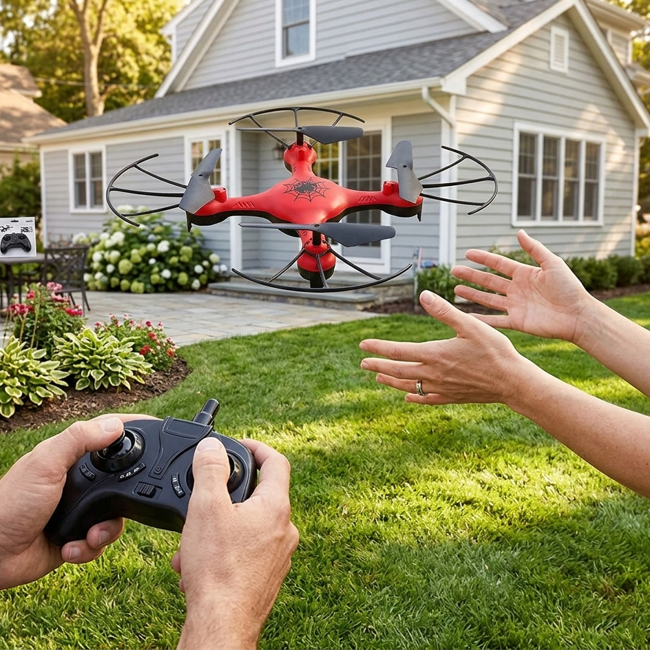 Y20 Spider Man Drone Toy Remote Control Flying Quadcopter