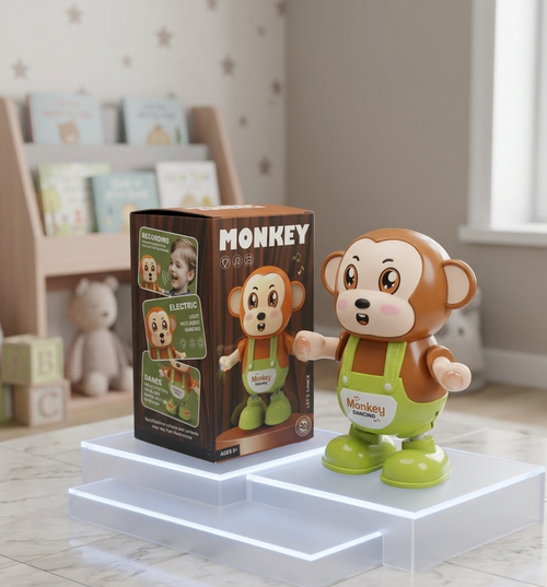 Battery Operated Dancing Monkey Toy With Lights Music Interactive Entertainment Fun