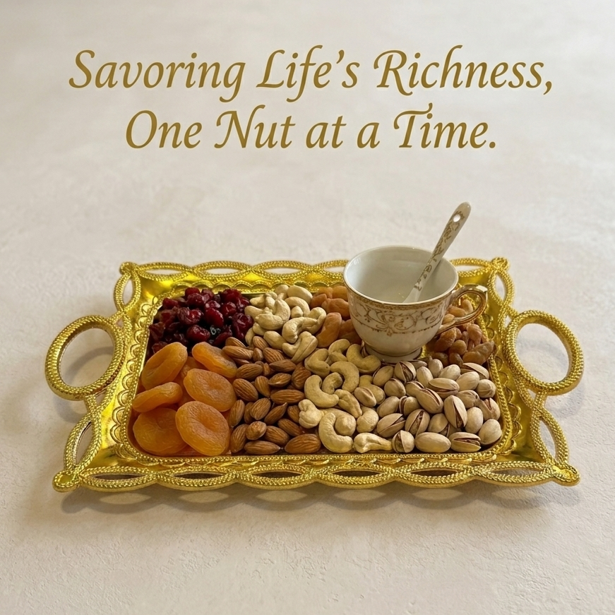 Luxury PVC Golden Serving Tray Decorative Elegant Multipurpose