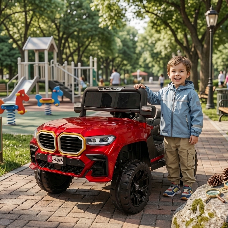 Premium Kids Electric Ride Car Outdoor Battery Powered Driving Toy Vehicle
