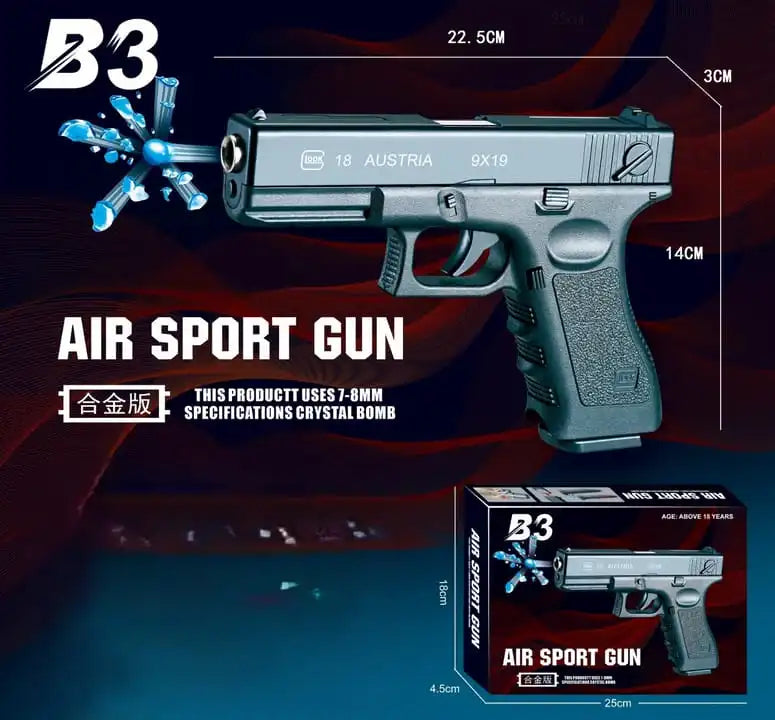 B3 Air Sport Gun Toy | Realistic Shooting Game Pistol for Kids & Adults