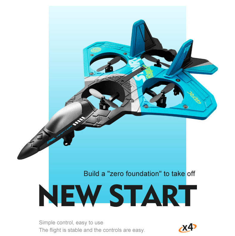 V17 Professional Drone RC Fighter Jet Foam Quadcopter Aircraft
