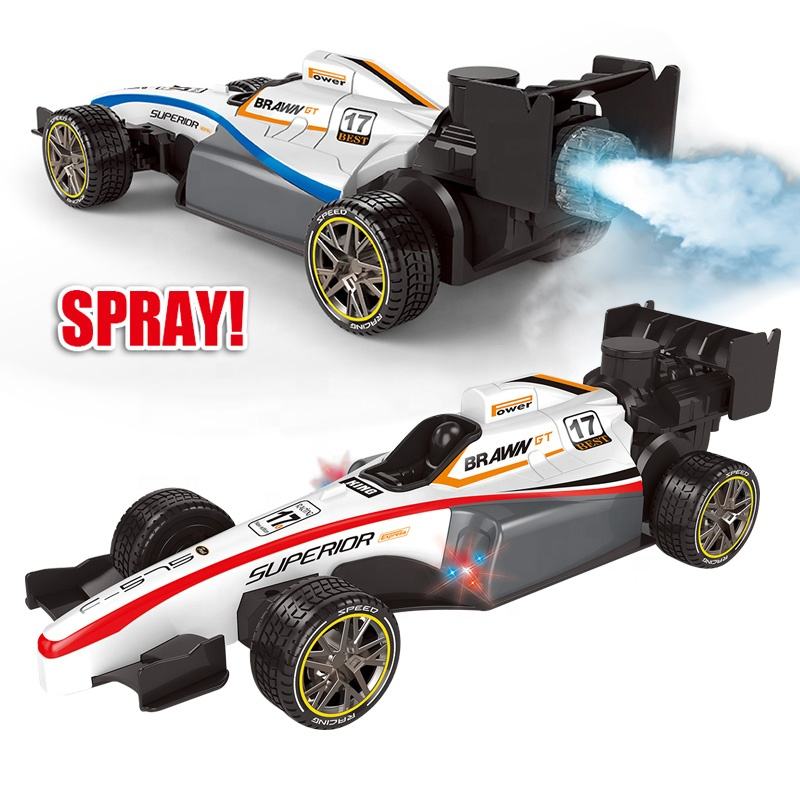 RC Formula One Racing Car With Spray Lights High Speed Performance