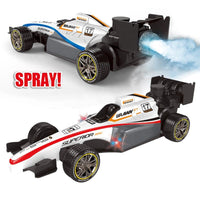 RC Formula One Racing Car With Spray Lights High Speed Performance