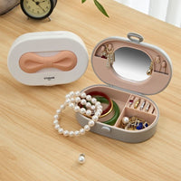Dustproof Jewelry Storage Box Organizer For Necklaces Rings Bracelets Earrings Display