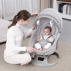 Luxury Newborn Baby Rocking Crib Comfortable Infant Bassinet Swing Chair Seat