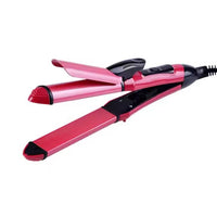 2 In 1 Electric Hair Curler Straightener Professional Styling Tool Women