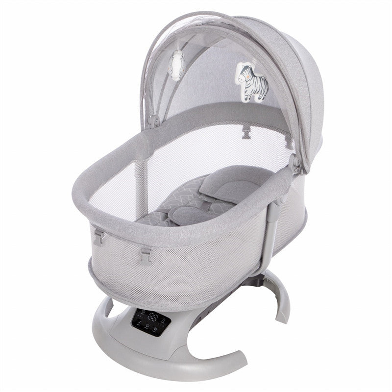 Luxury Newborn Baby Rocking Crib Comfortable Infant Bassinet Swing Chair Seat