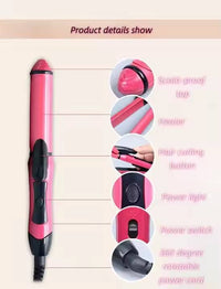 2 In 1 Electric Hair Curler Straightener Professional Styling Tool Women