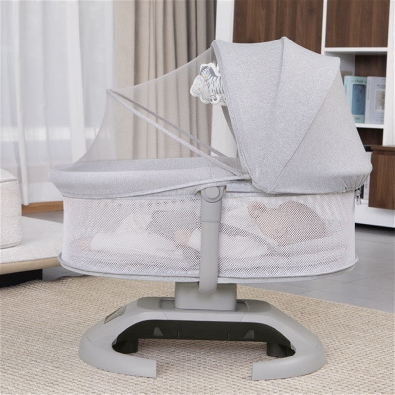 Luxury Newborn Baby Rocking Crib Comfortable Infant Bassinet Swing Chair Seat