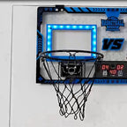 Foldable Kids Basketball Hoop Double Score LED Sports Game Playset Toy