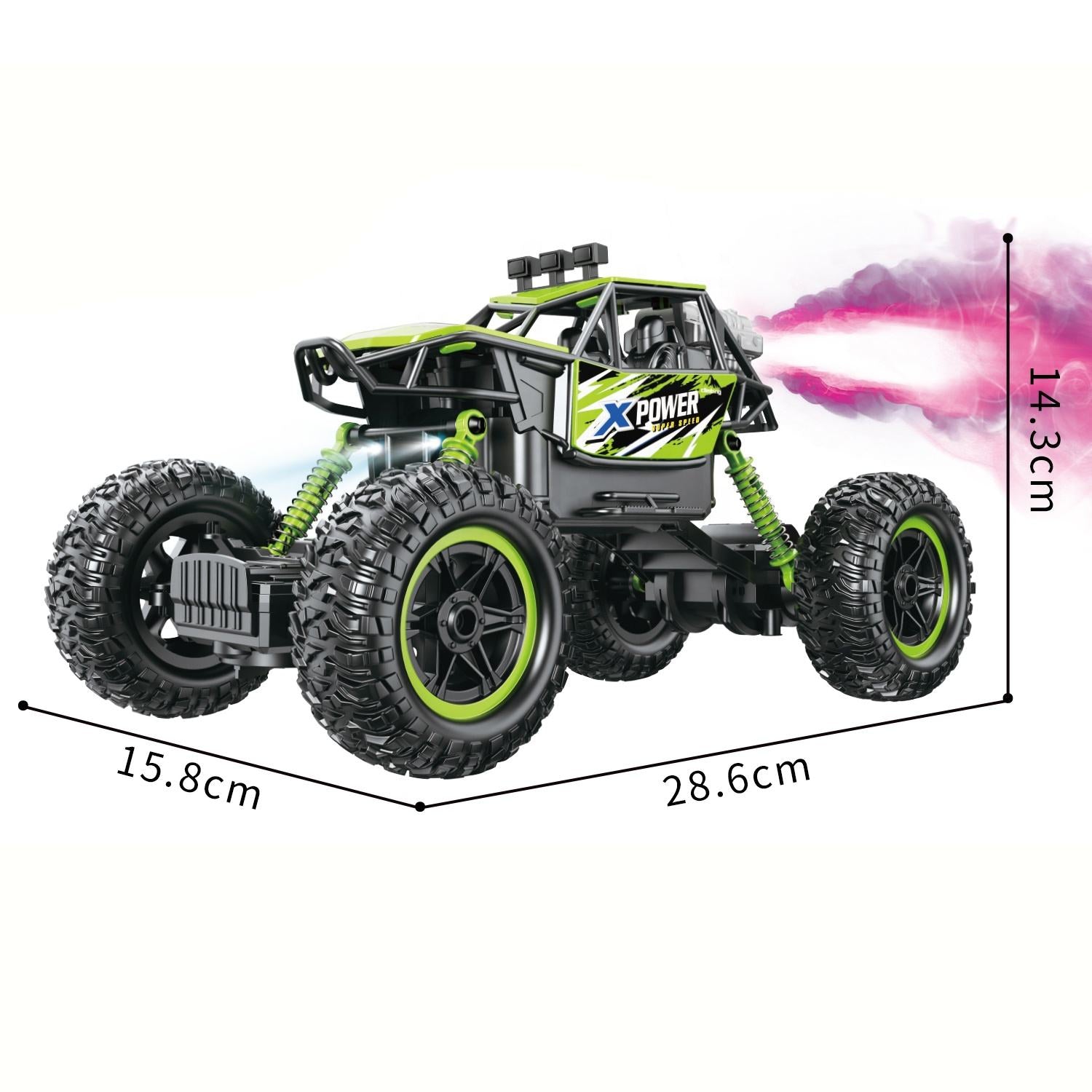 4DRC High Speed Offroad Rock Climbing RC Truck With Fog Spray