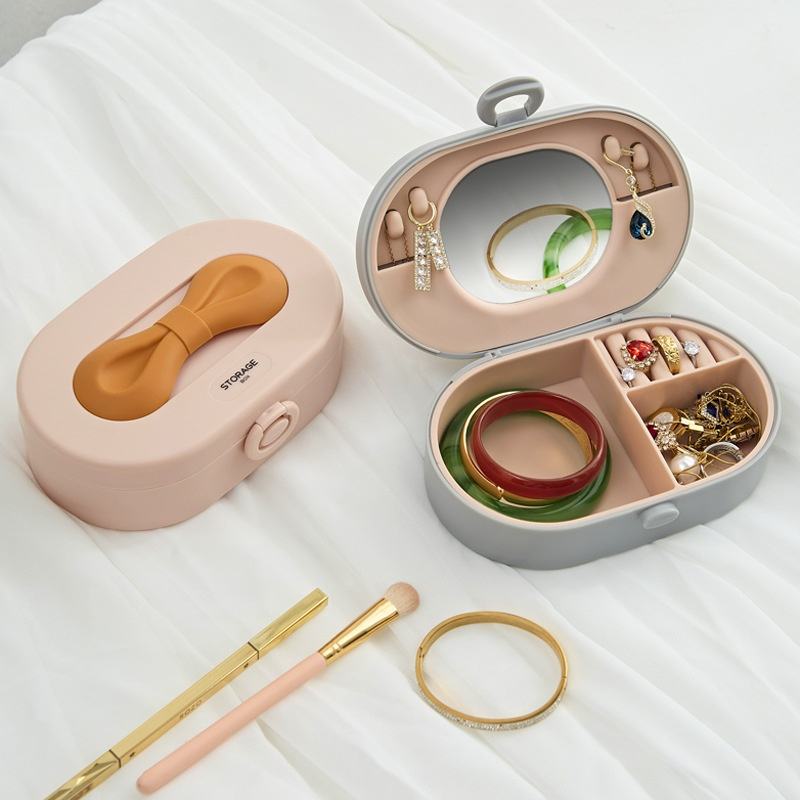 Dustproof Jewelry Storage Box Organizer For Necklaces Rings Bracelets Earrings Display