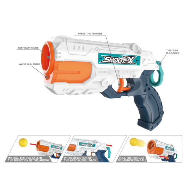 Soft Ball Shooting Water Blaster Bowling Target Fun Action Game