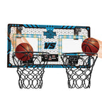 Foldable Kids Basketball Hoop Double Score LED Sports Game Playset Toy
