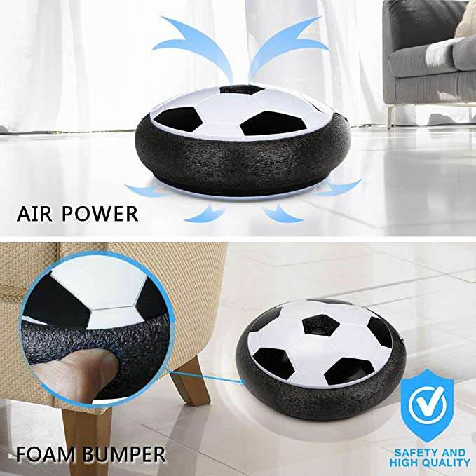 LED Air Soccer Football Set Indoor Hover Game Toy For Kids
