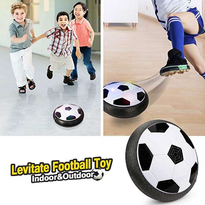 LED Air Soccer Football Set Indoor Hover Game Toy For Kids