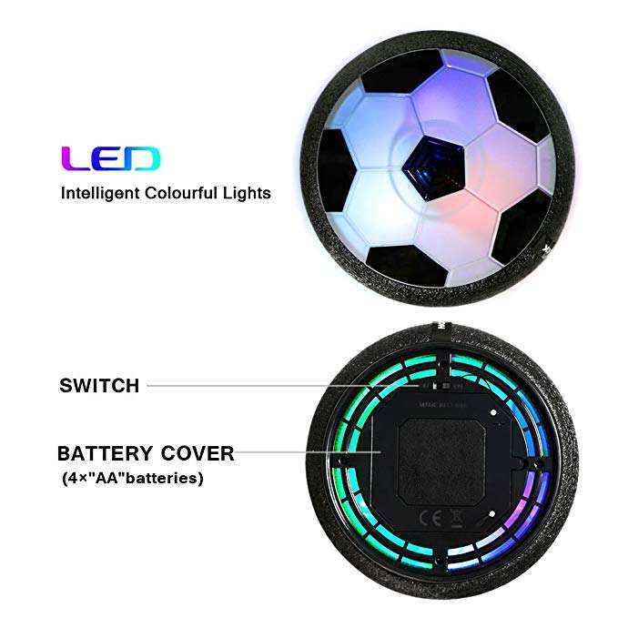 LED Air Soccer Football Set Indoor Hover Game Toy For Kids