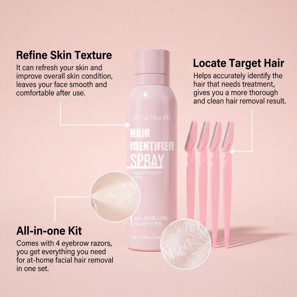 Hair Identifier Spray for Smooth, Easy Facial Shaving