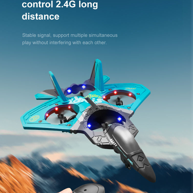 V17 Professional Drone RC Fighter Jet Foam Quadcopter Aircraft