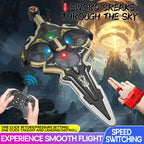 LED Sword Drone Remote Control Flying Toy With Stunt Action Features