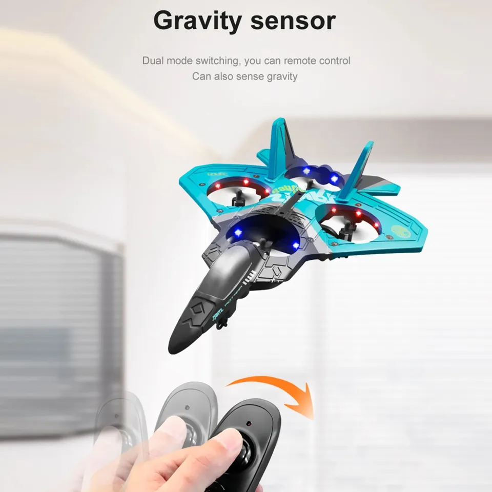 V17 Professional Drone RC Fighter Jet Foam Quadcopter Aircraft