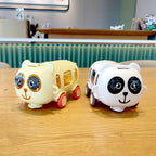 Cute Panda Kids Water Bottle Straw Cartoon Cup Toy