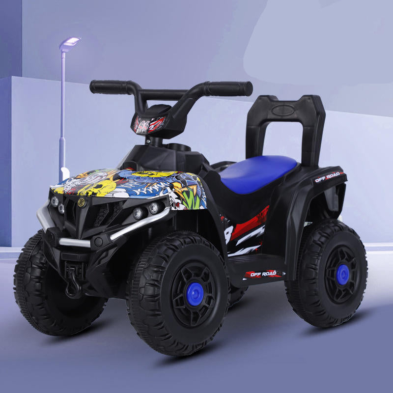 Kids Ride-On Electric ATV Quad Bike with LED Lights & Music | Rechargeable 4-Wheel Off-Road Ride-On Car for Boys & Girls