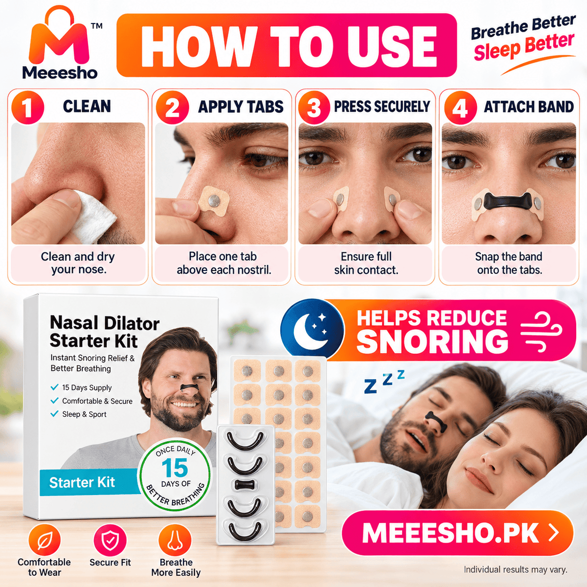 Magnetic Nasal Strips for Snoring and Better Sleep
