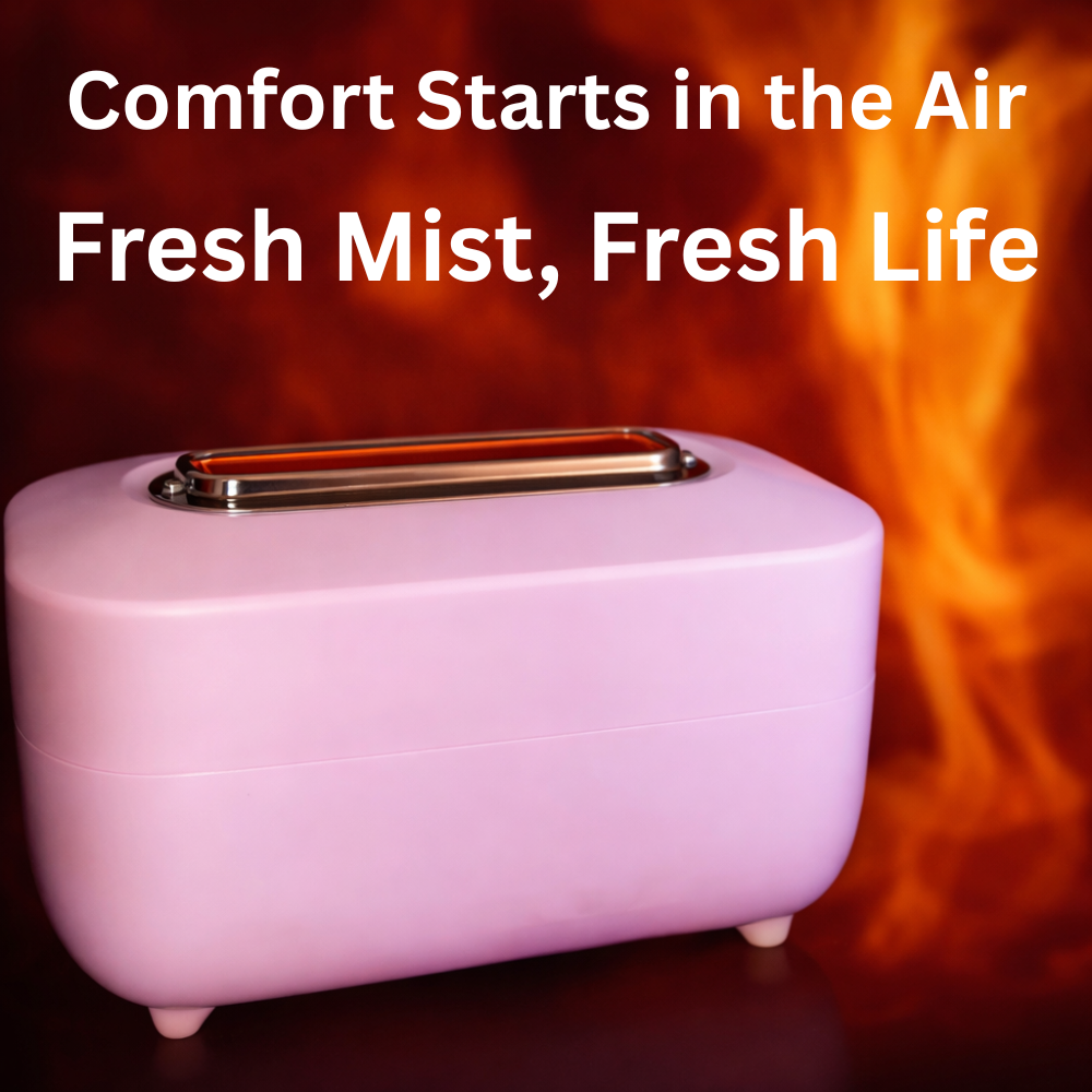 Portable Humidifier Air Mist Diffuser – USB Ultrasonic Cool Mist for Home & Office
