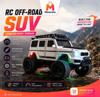 1:64 Scale RC Off-Road SUV 4WD Metal Remote Control Car with 2.4GHz, Mobile App Control & LED Lights