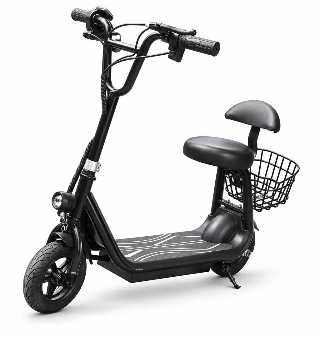 Electric Scooter Foldable Seat Basket Ride-On Fun