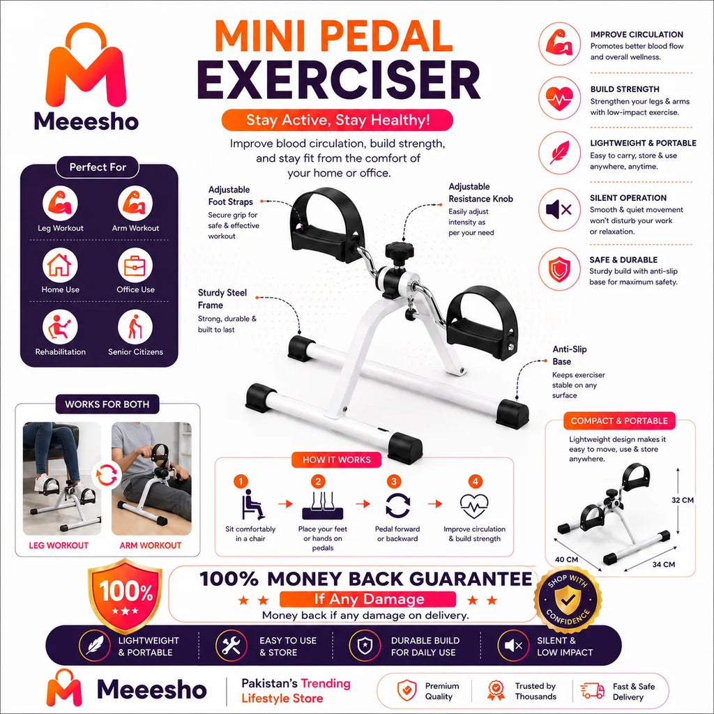 Mini Pedal Exercise Bike for Home Use Pakistan