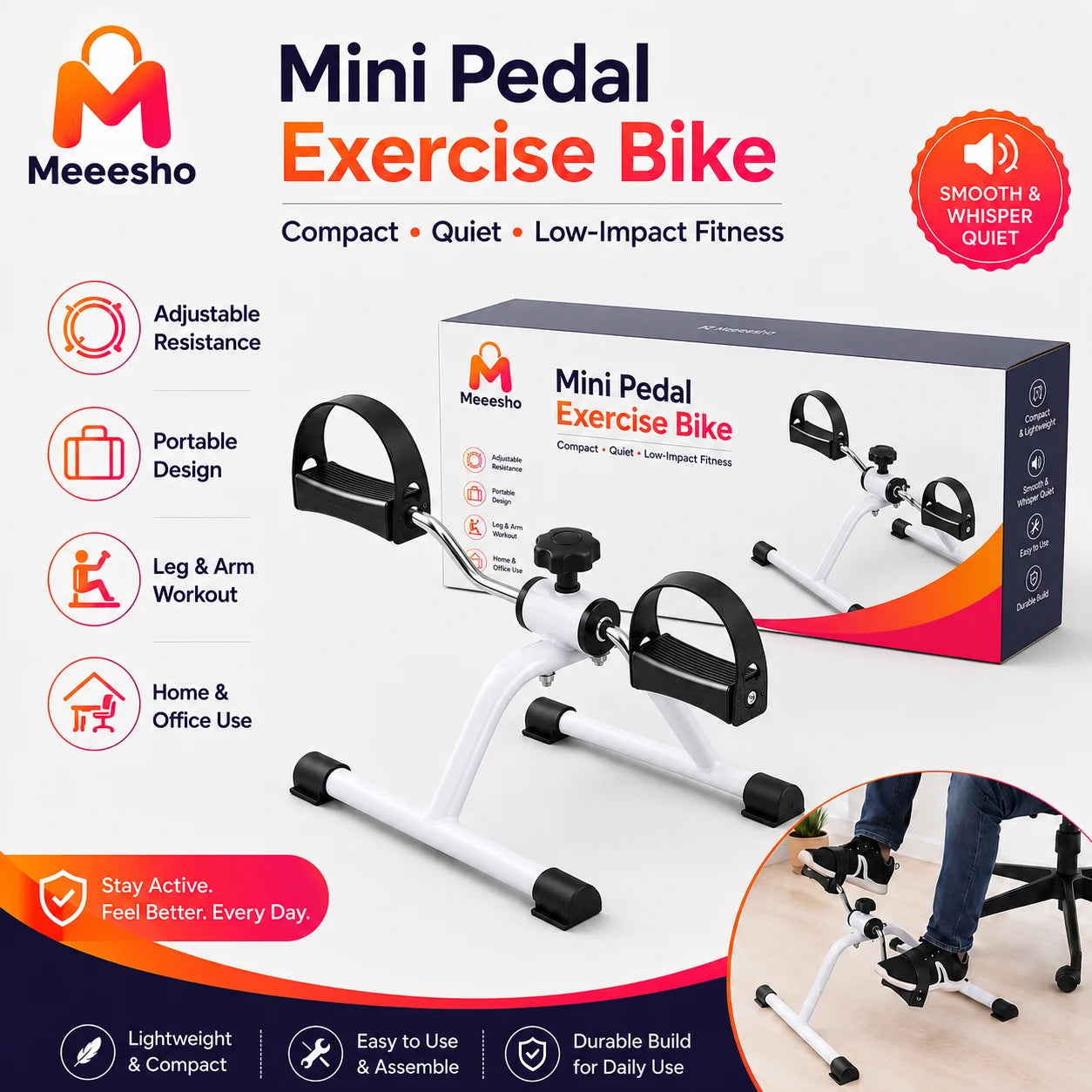 Mini Pedal Exercise Bike for Home Use Pakistan
