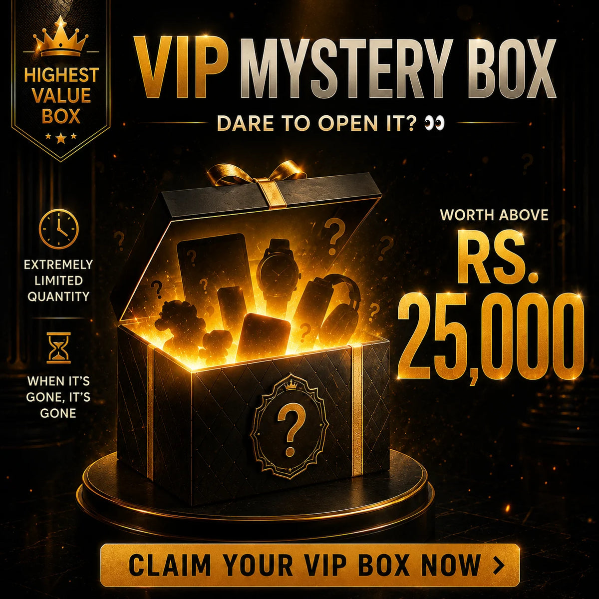 VIP Mystery Box Worth Rs. 25,000+ | Ultimate Surprise Experience