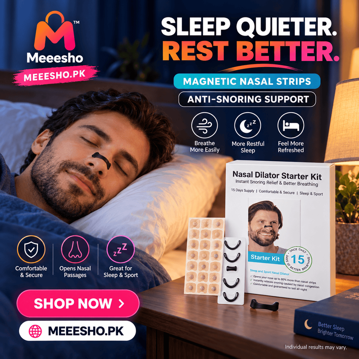 Magnetic Nasal Strips for Snoring and Better Sleep