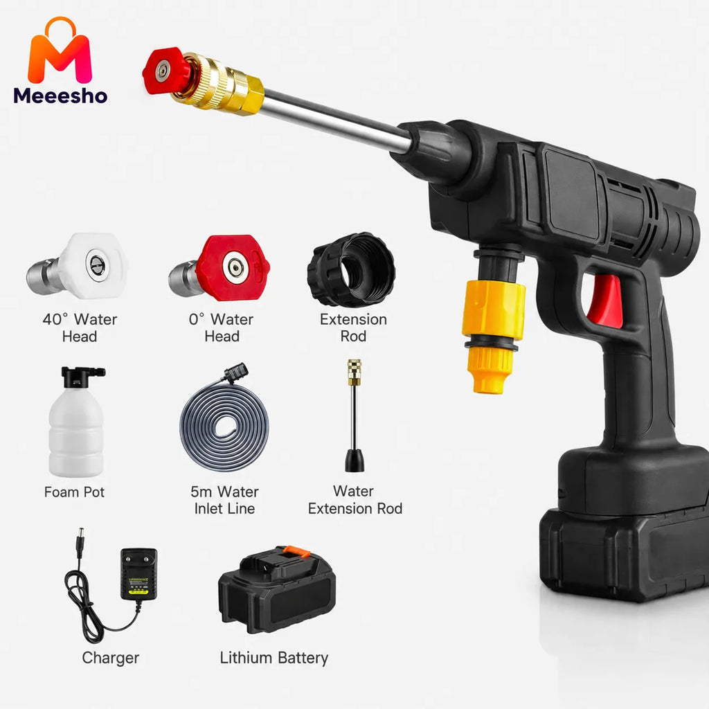 Cordless High Pressure Car Washer Gun – Rechargeable