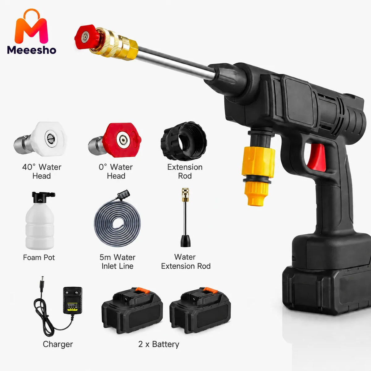Cordless High Pressure Car Washer Gun – Rechargeable