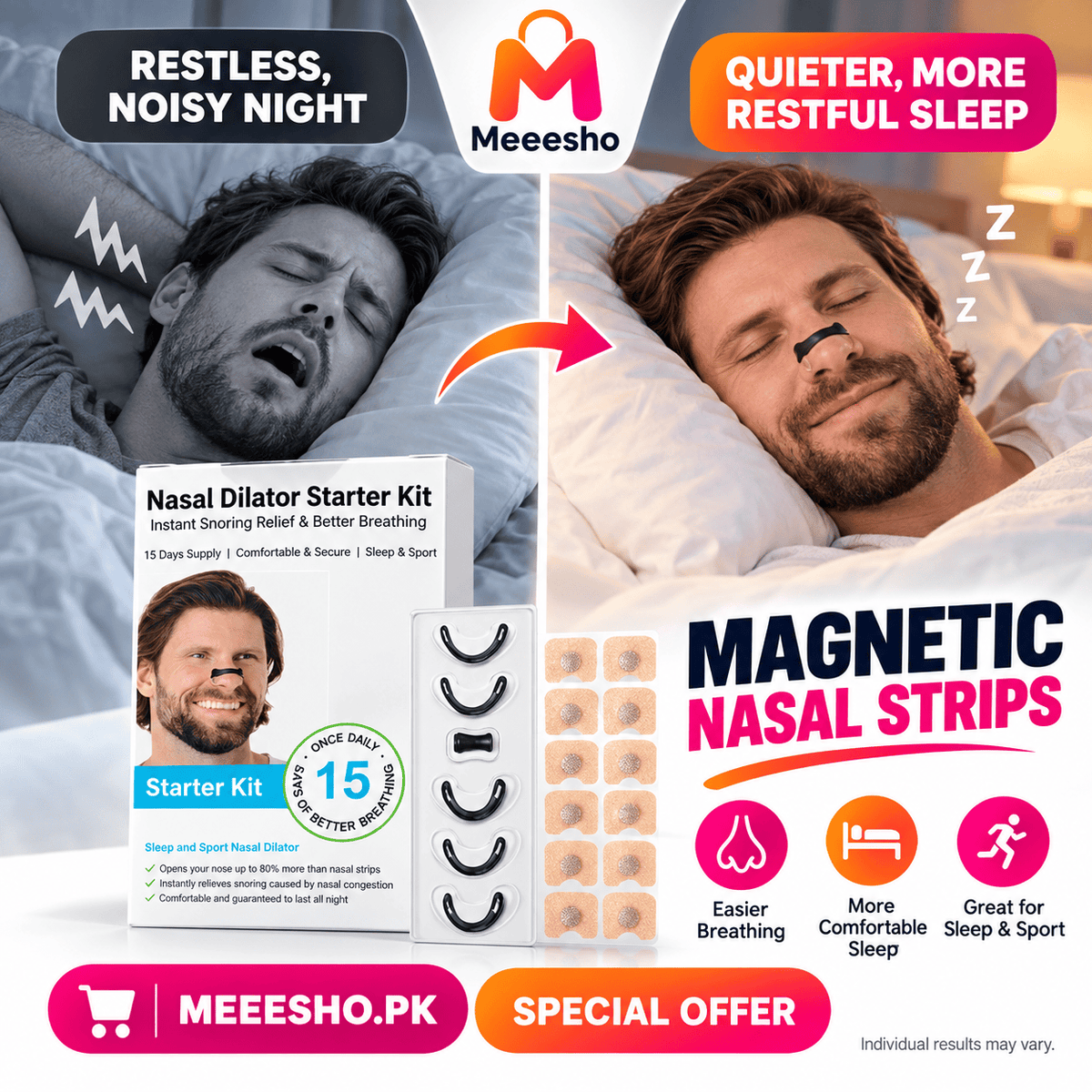 Magnetic Nasal Strips for Snoring and Better Sleep