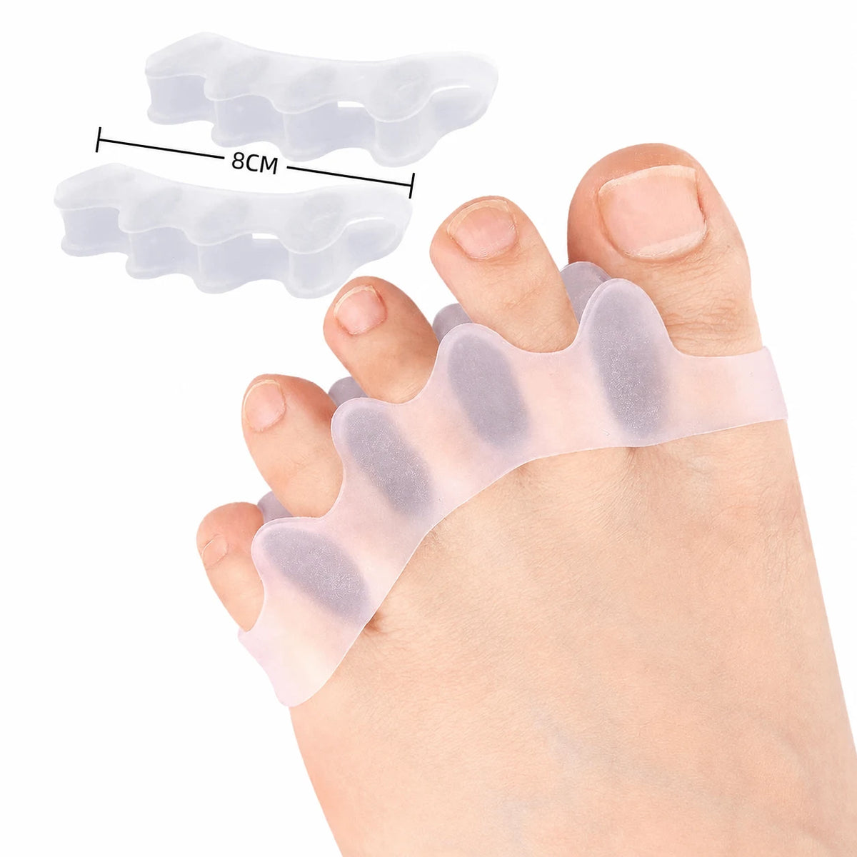 Pair of Silicone Toe Corrector | Meeesho.pk