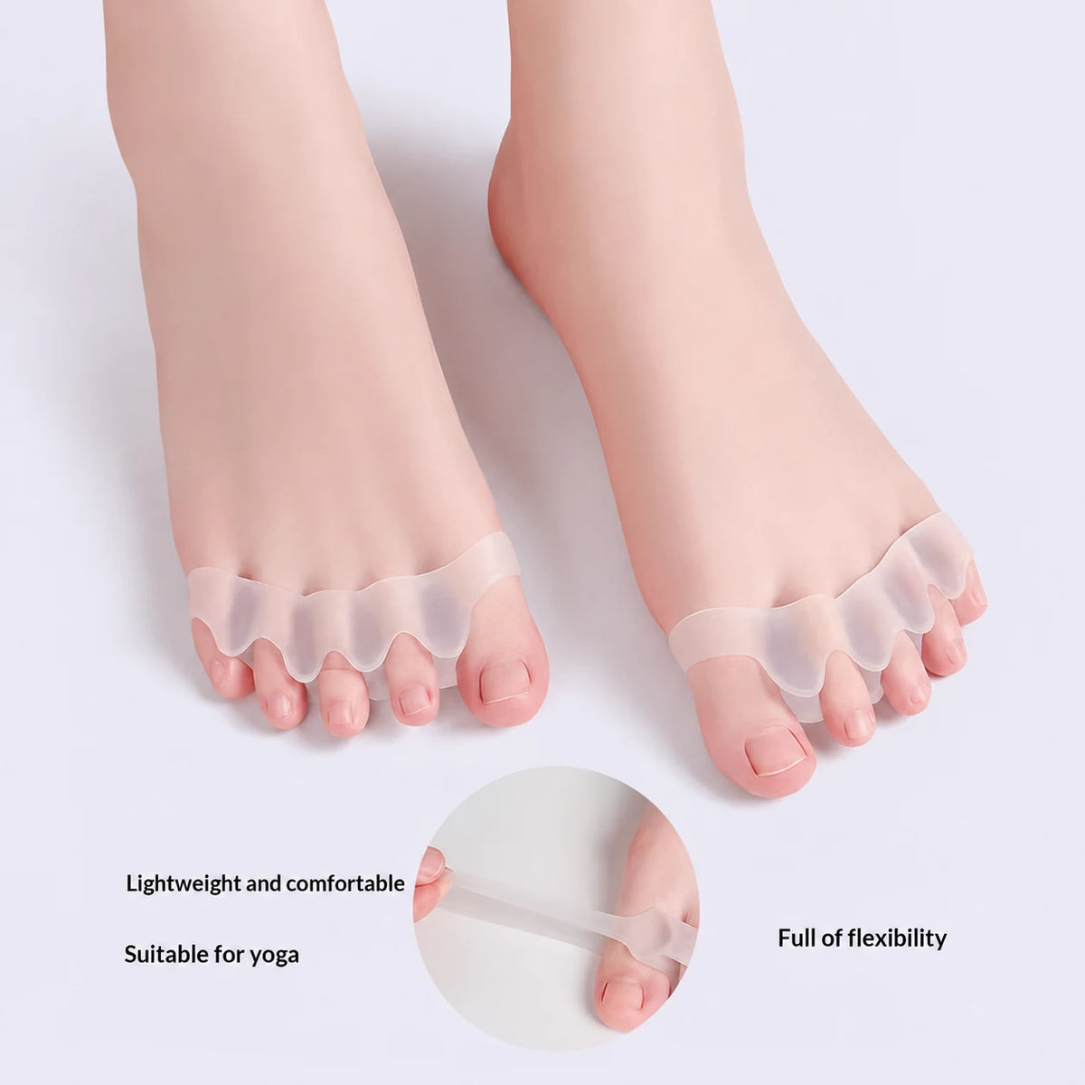 Pair of Silicone Toe Corrector | Meeesho.pk