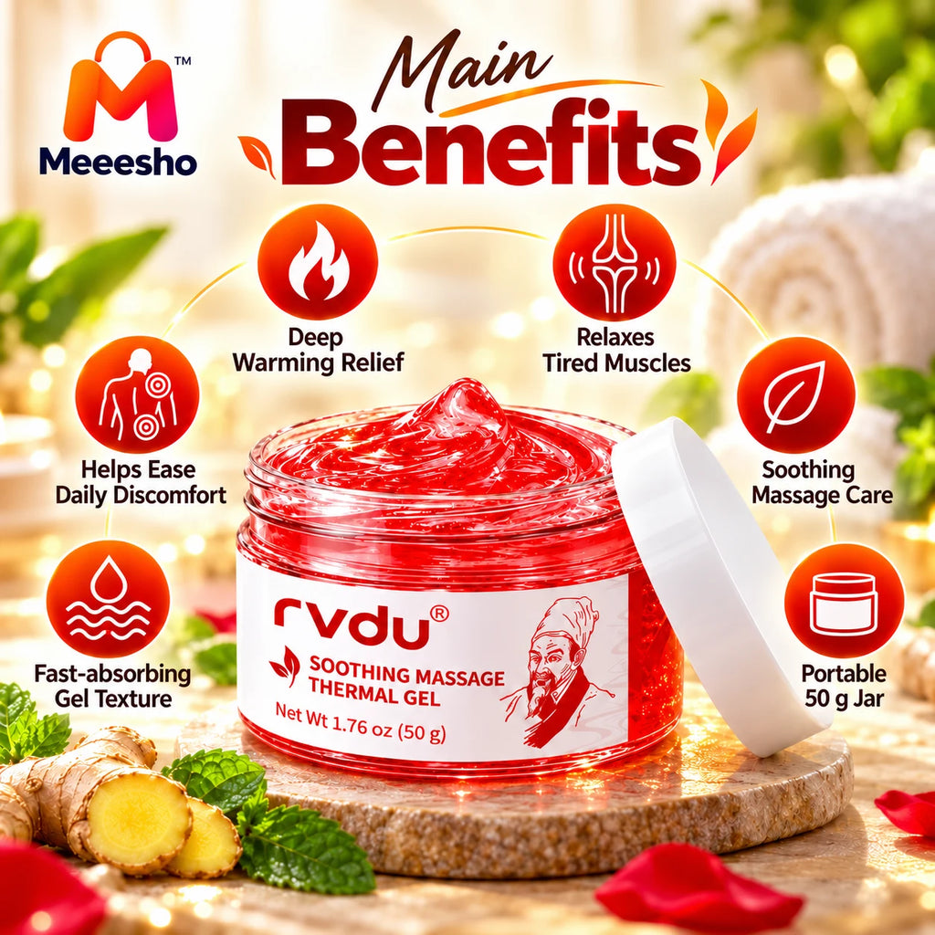 RVDU Soothing Thermal Massage Gel for Back & Neck