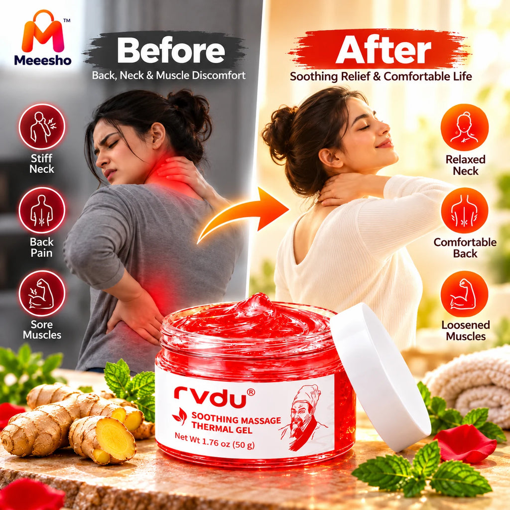 RVDU Soothing Thermal Massage Gel for Back & Neck