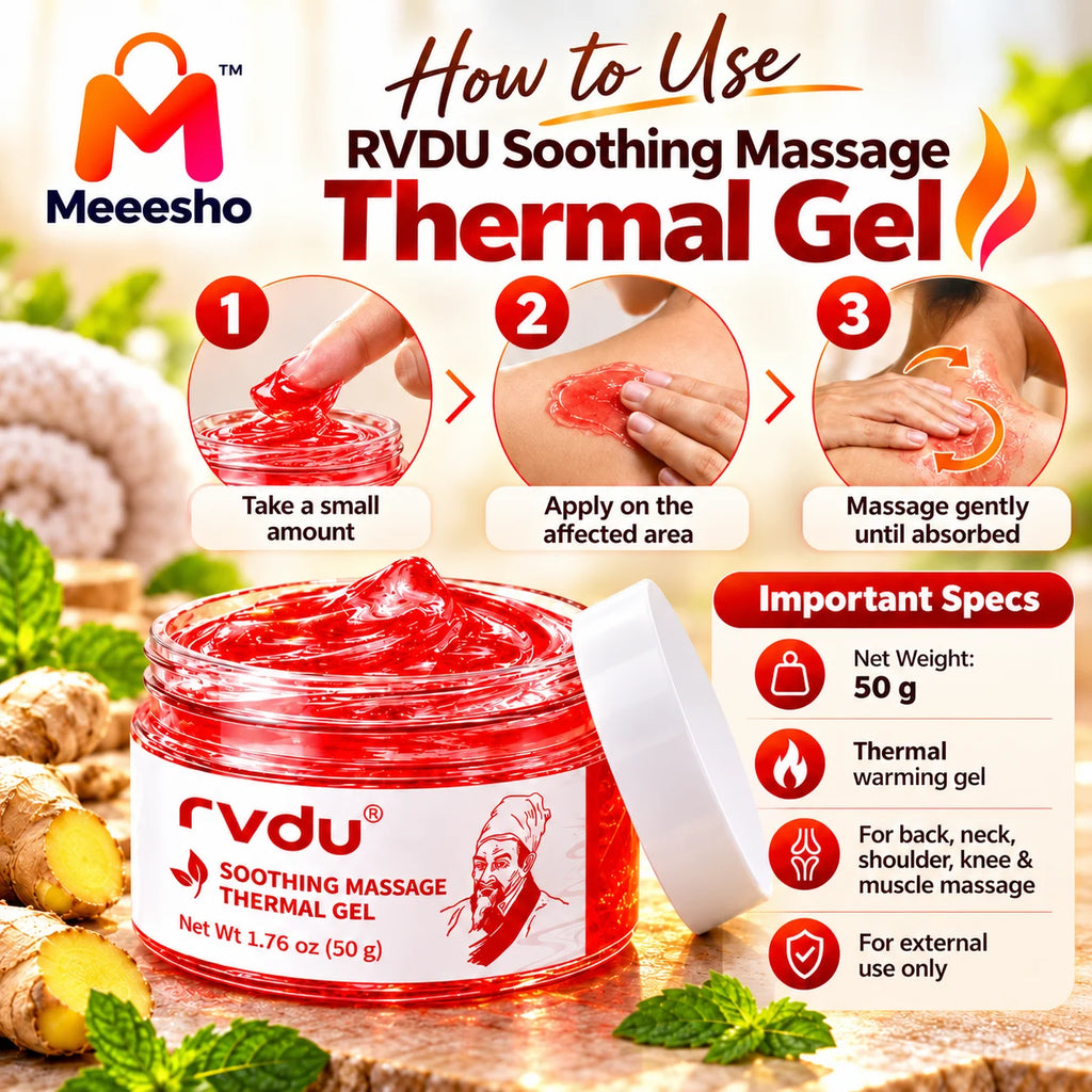 RVDU Soothing Thermal Massage Gel for Back & Neck