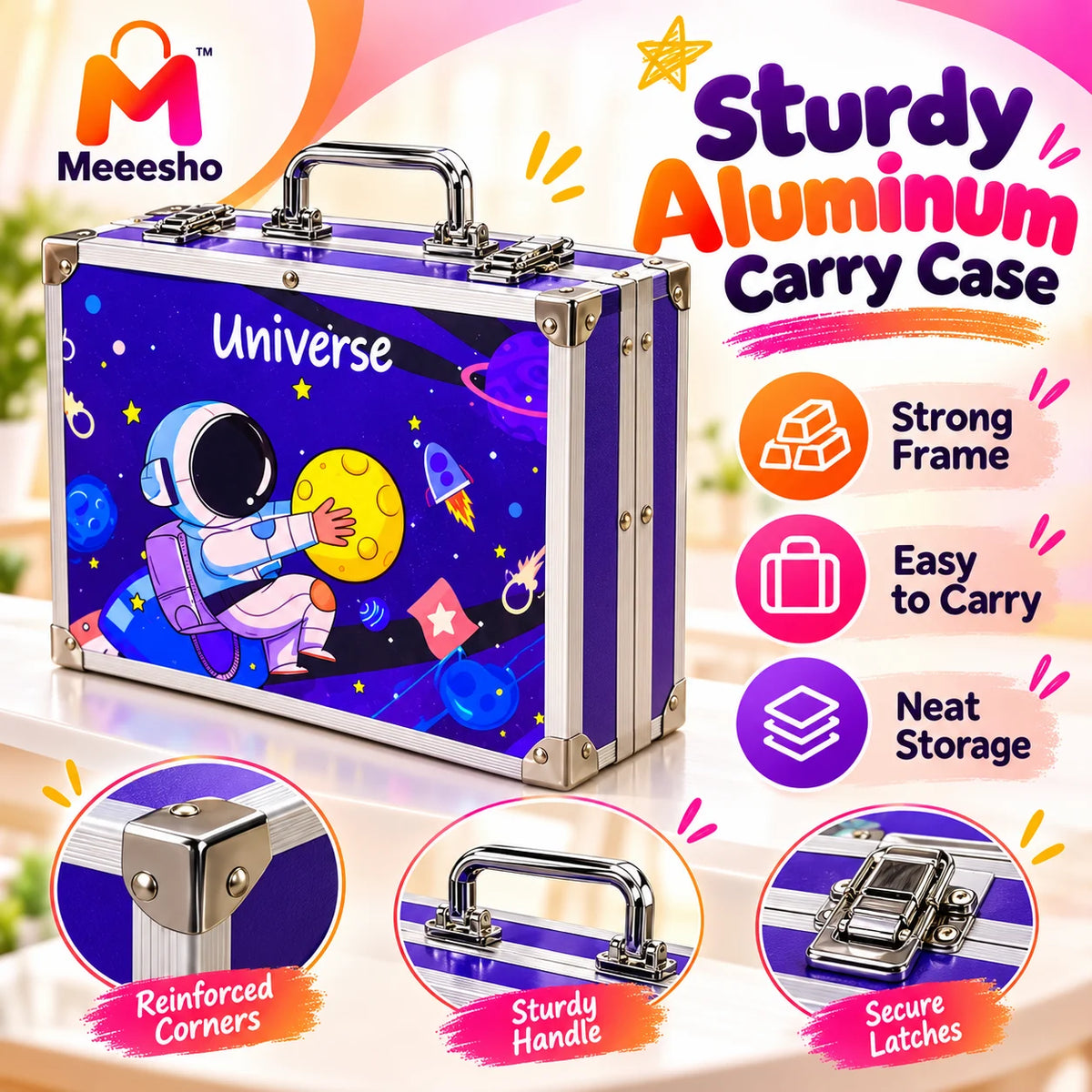 Kids Art Set Portable Drawing Painting Kit Case