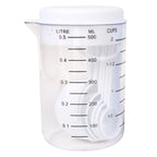 500ML Measuring Cup Spoons Kitchen Jug Cover Tea Baking Tool