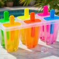 Plastic Ice Cream Mold Homemade Popsicle Maker Freezer Tray Set