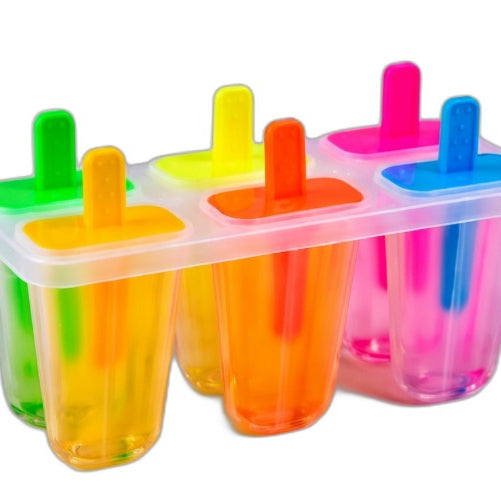 Plastic Ice Cream Mold Homemade Popsicle Maker Freezer Tray Set