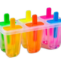 Plastic Ice Cream Mold Homemade Popsicle Maker Freezer Tray Set